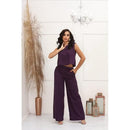 Conjunto Feminino Alfaiataria em Linho – Calça + Blusa Elegante