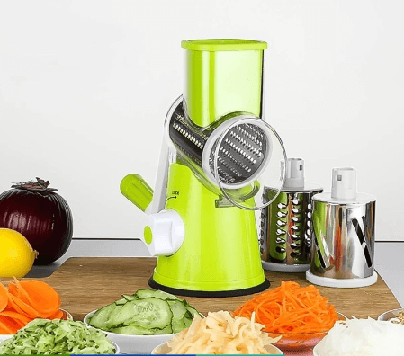 Cortador Fatiador Legumes 3 Lâminas Verduras Ralador Alimentos Queijo Cozinha - TrendProdutos